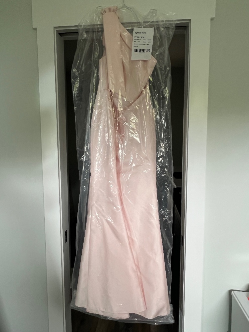 New, never worn! The Dessy Group formal gown in blush pink